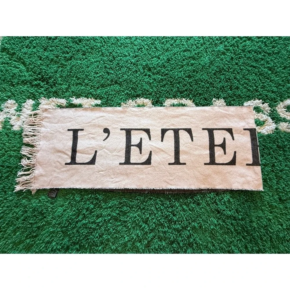 H&M DIVIDED L'ETERNITE Black Pink Romantic Scarf 80